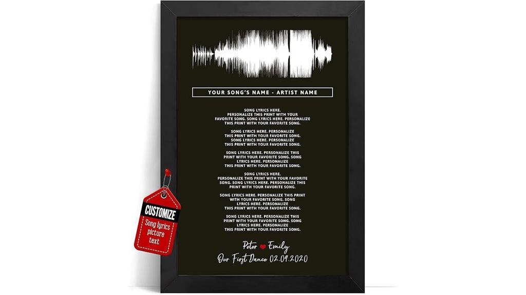 music lovers soundwave wall art