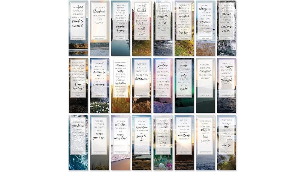 nature quotes bookmark set