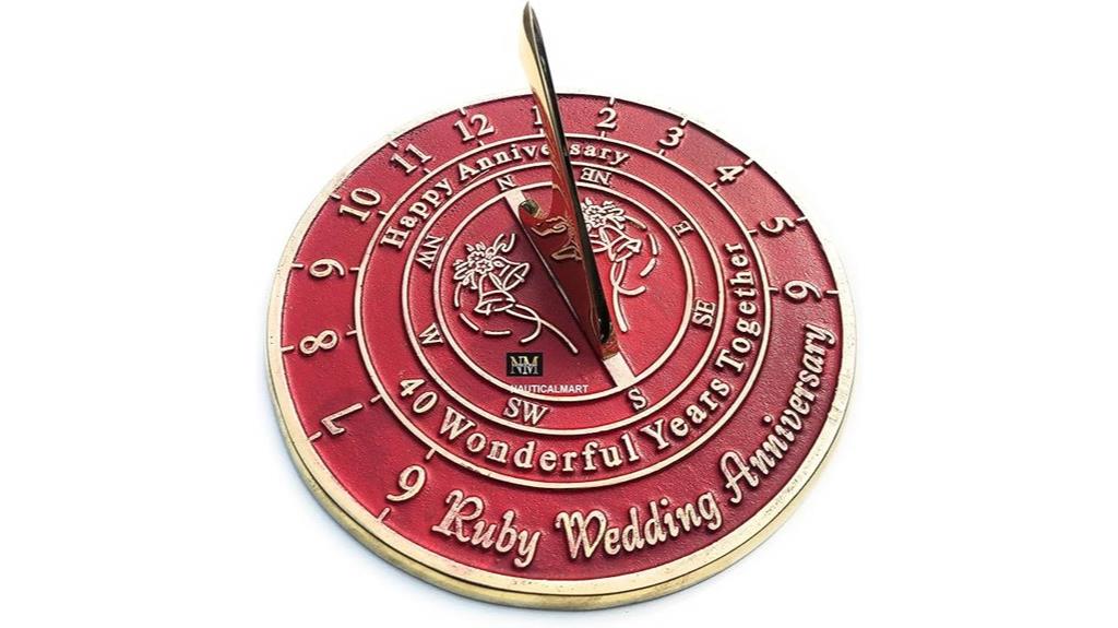 nauticalmart ruby anniversary gift