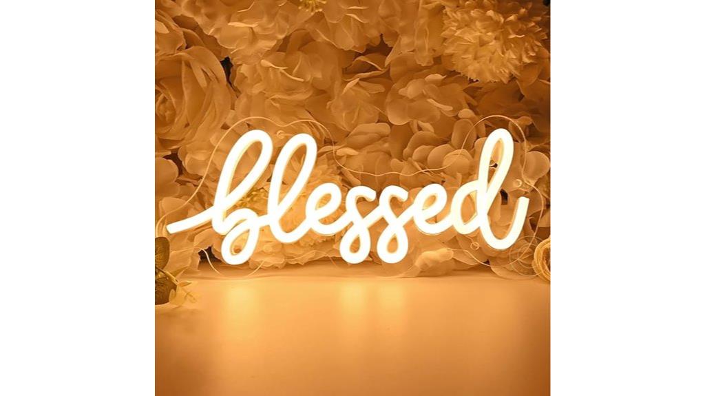 neon light sign decor