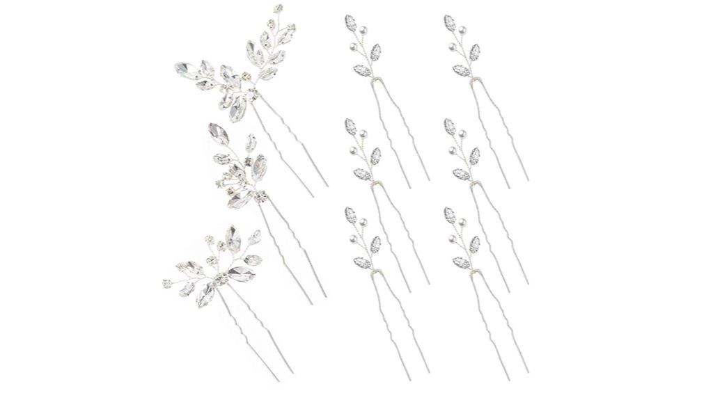 nine piece bridal hair set