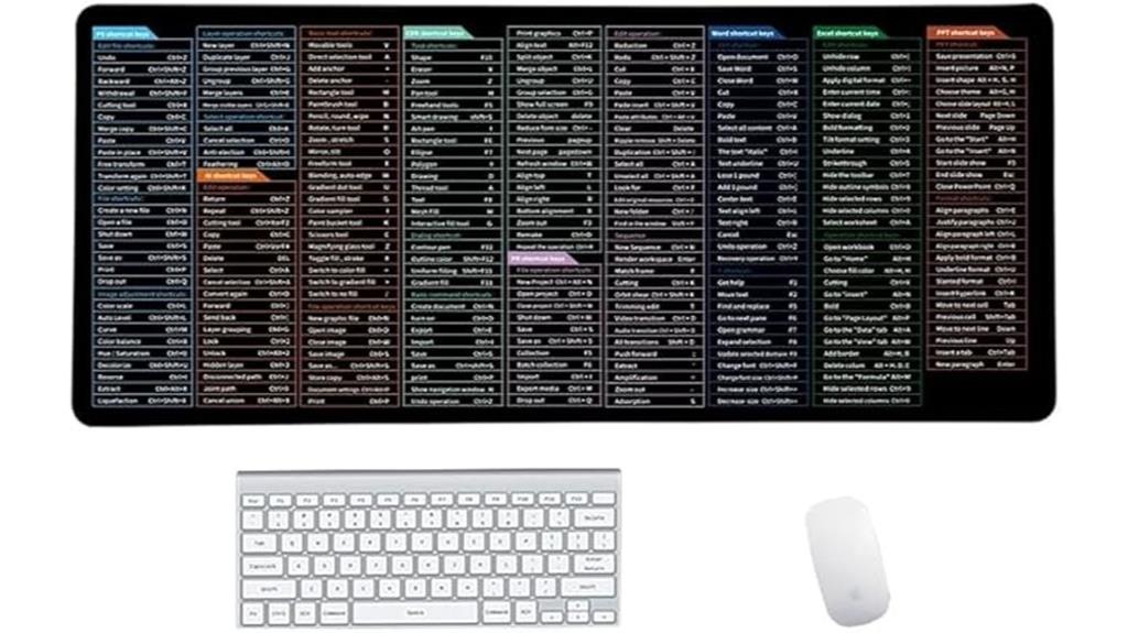 non slip keyboard mouse pad