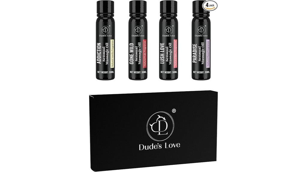 organic travel massage oil