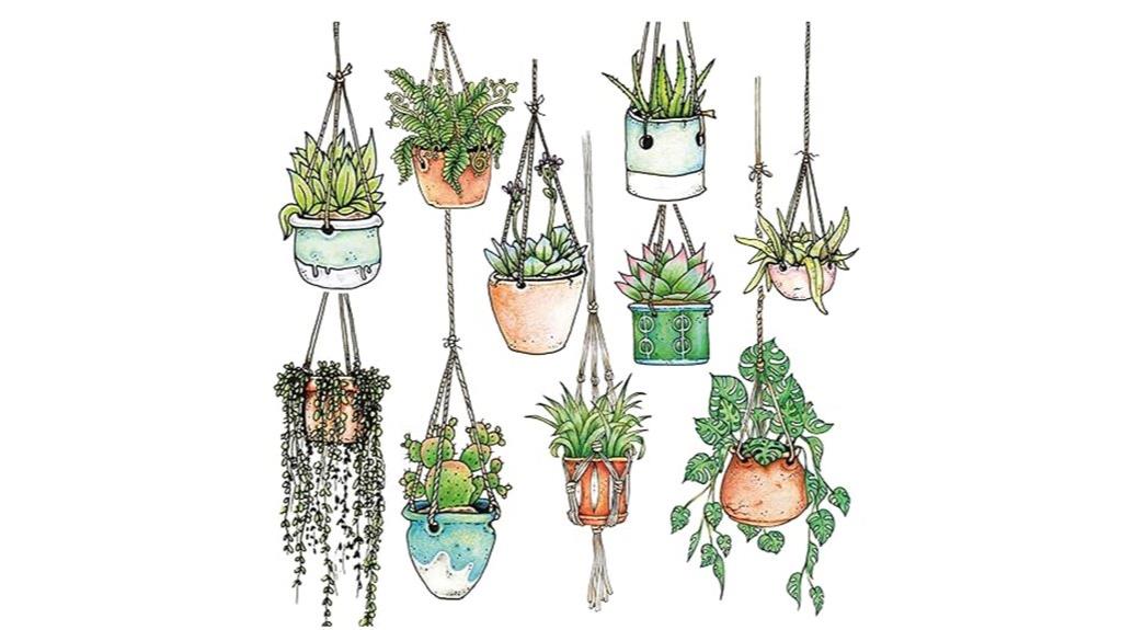 original hanging plant stickers