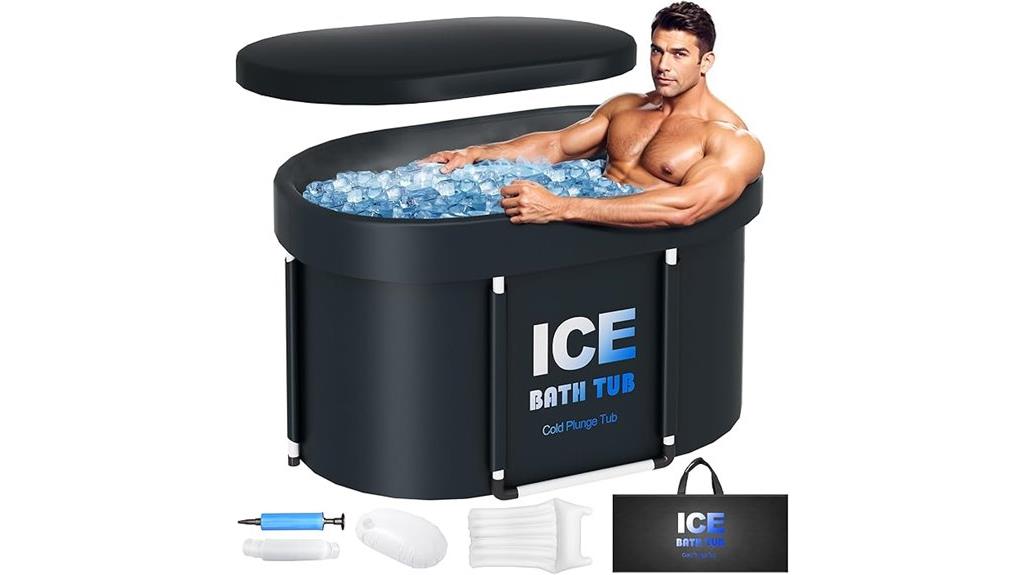 oval 130 gallon ice bath