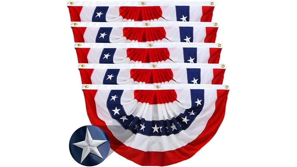 patriotic outdoor flag set