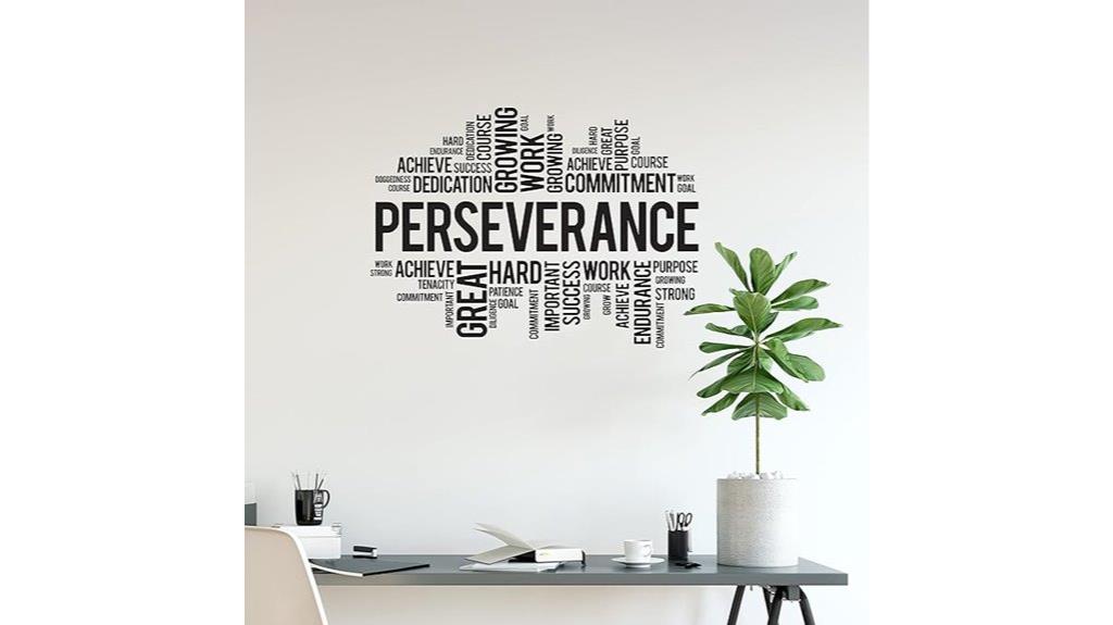 perseverance office wall decal