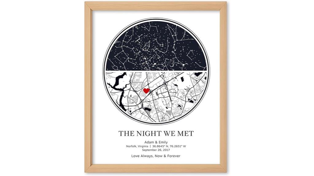 personalized night sky art