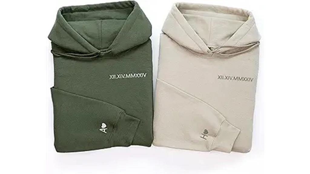 personalized roman numeral apparel