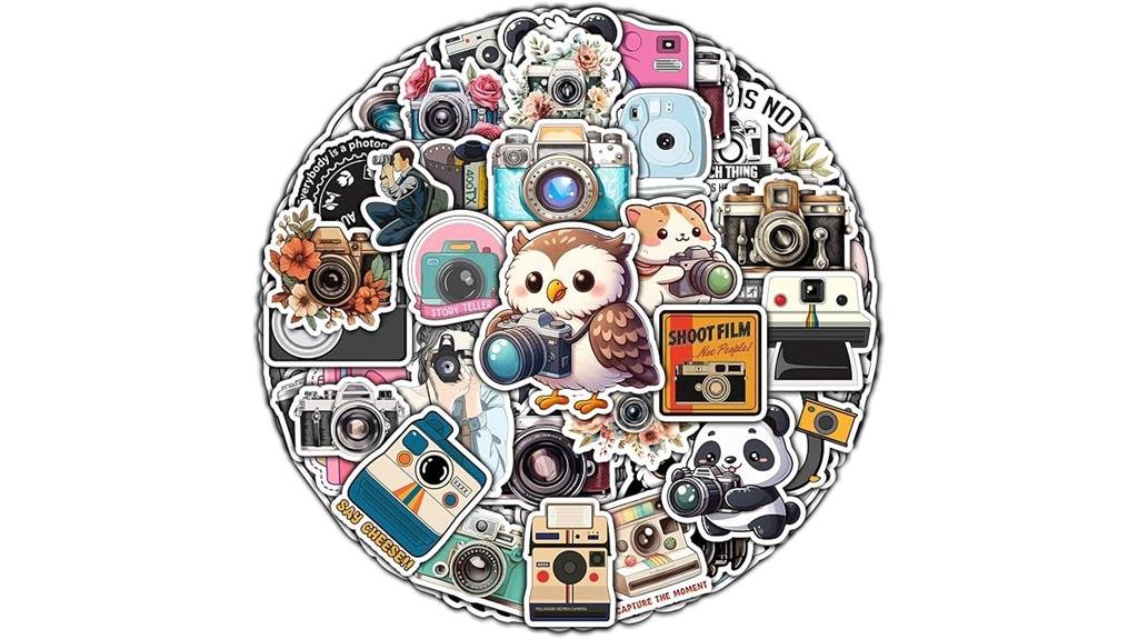 photography sticker pack set
