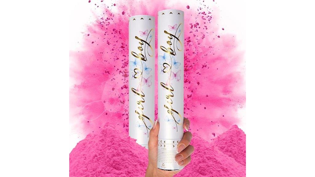 pink biodegradable confetti