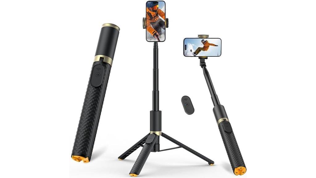 portable extendable phone tripod
