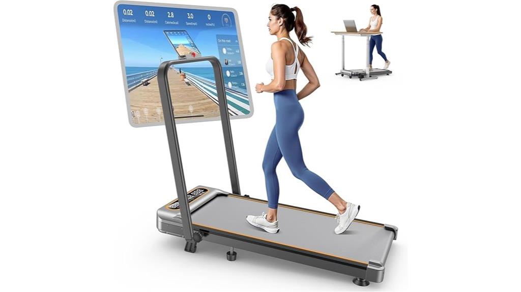 portable foldable treadmill with incline
