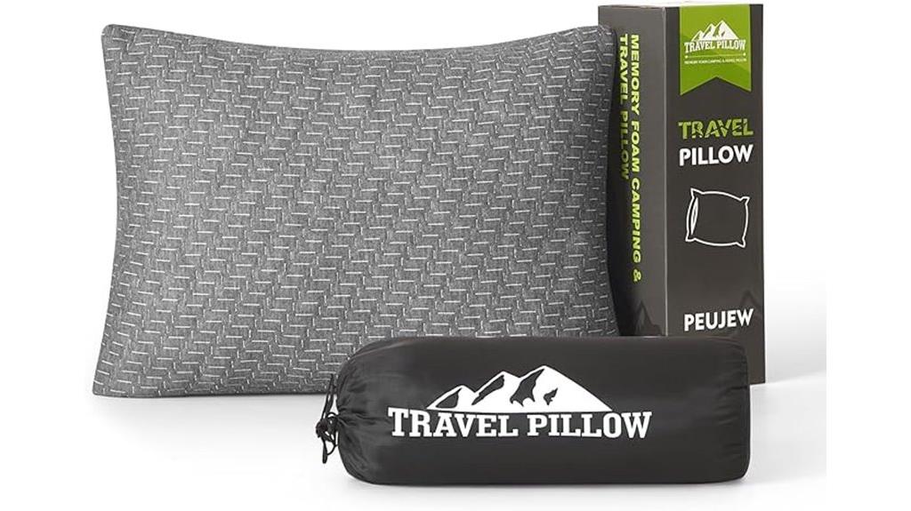 portable travel foam pillow