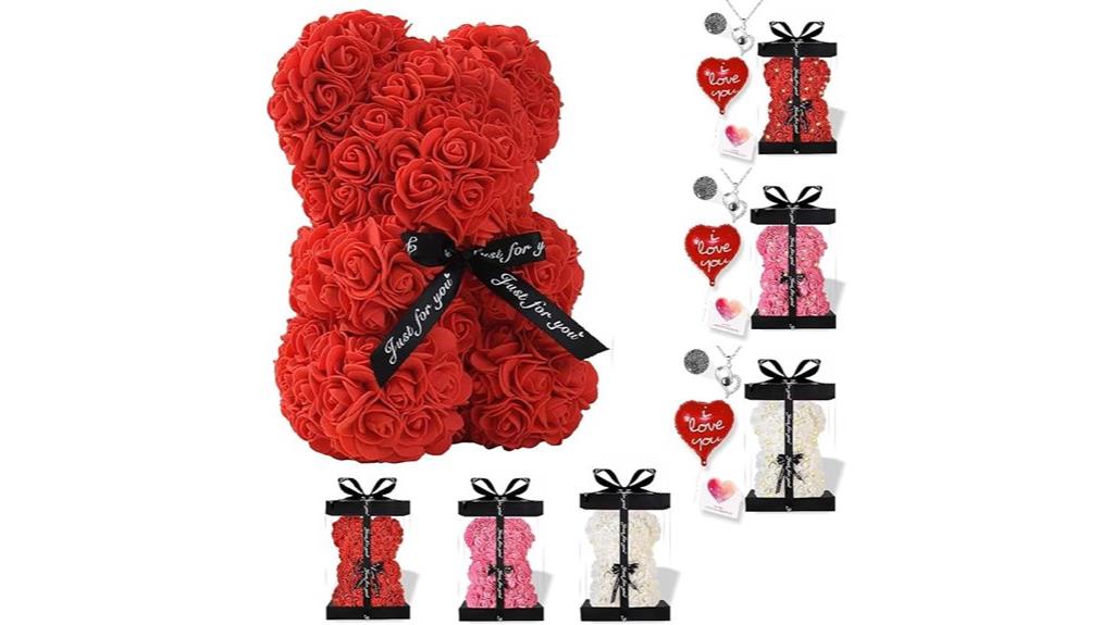 preserved rose bear gift