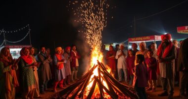 punjabi bonfire festival celebrations