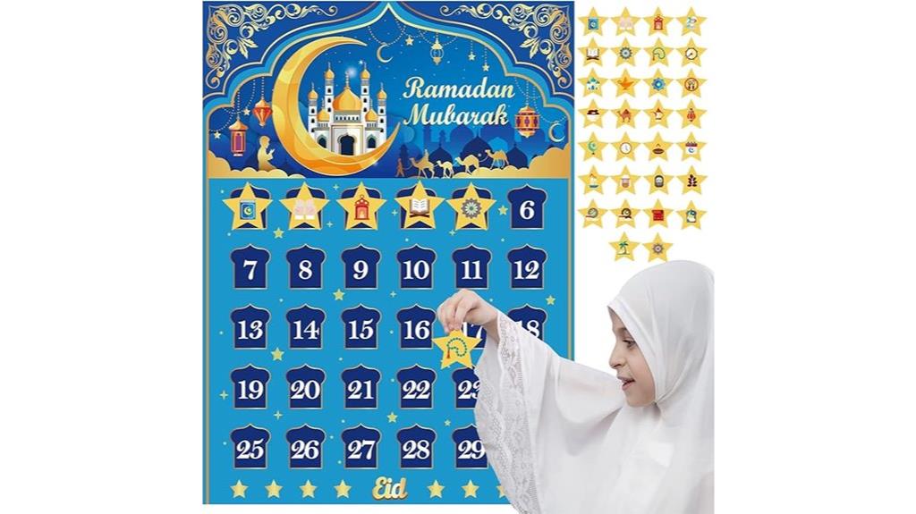 ramadan calendar with stickers