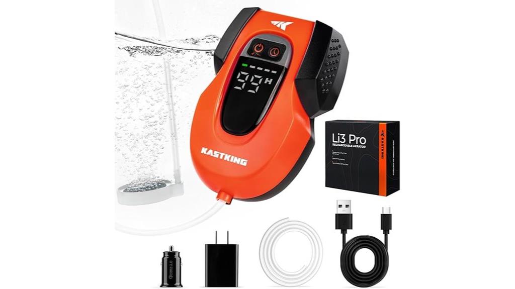 rechargeable bait aerator device