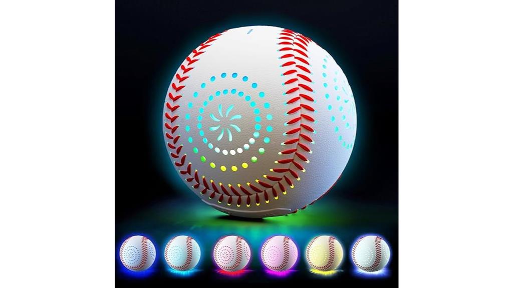 rechargeable led baseball with multiple lighting modes