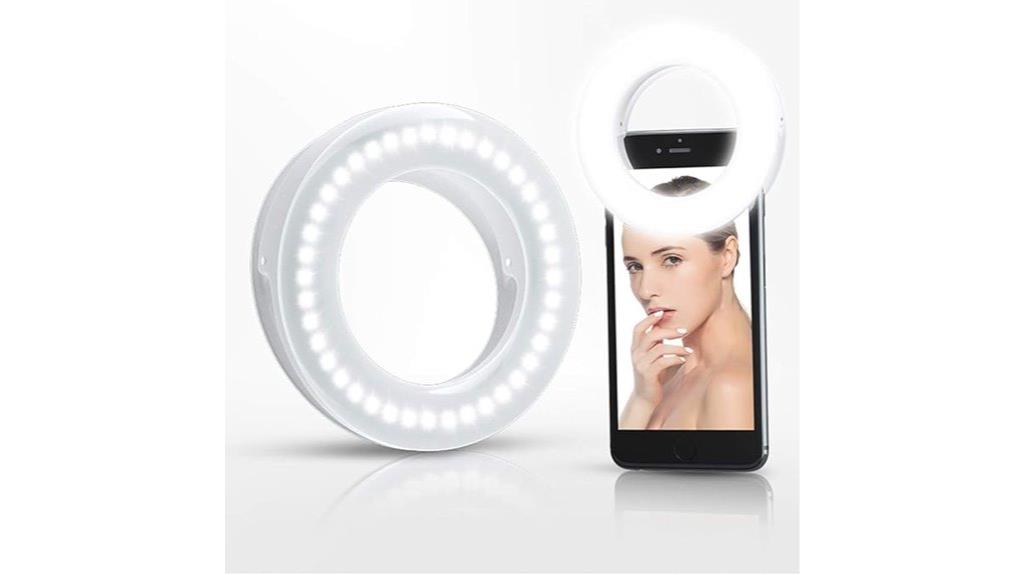 rechargeable selfie ring light