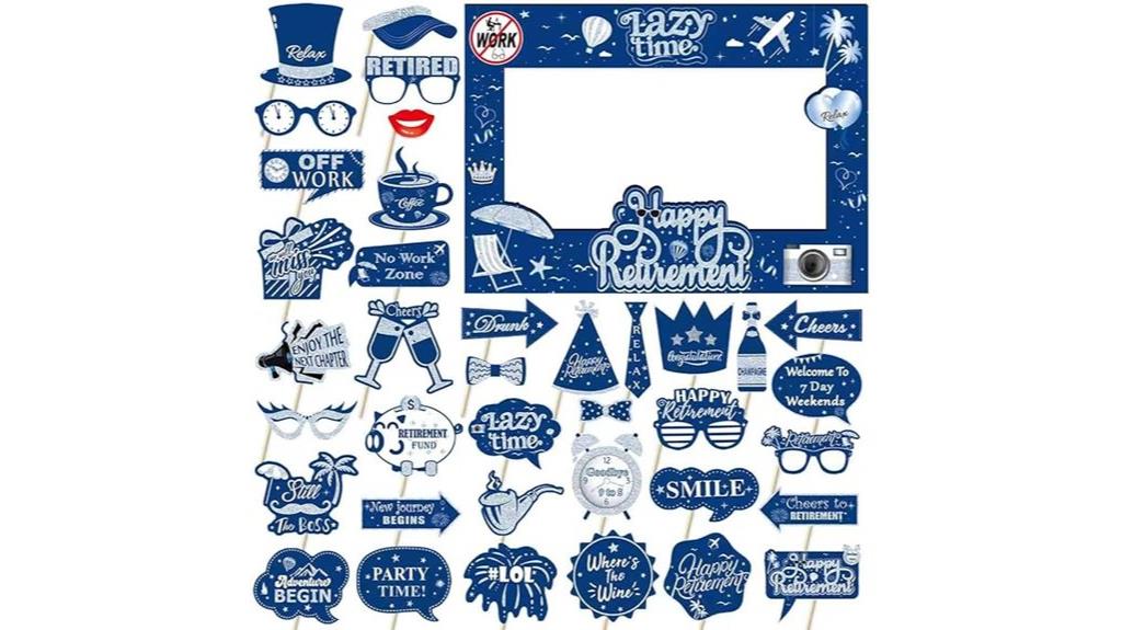 retirement celebration photo props