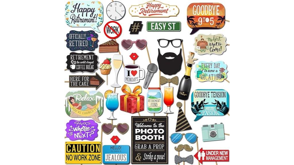 retirement celebration photo props