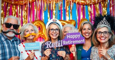 retirement party photo props