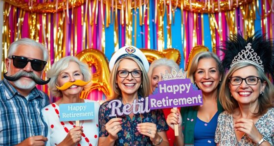 retirement party photo props