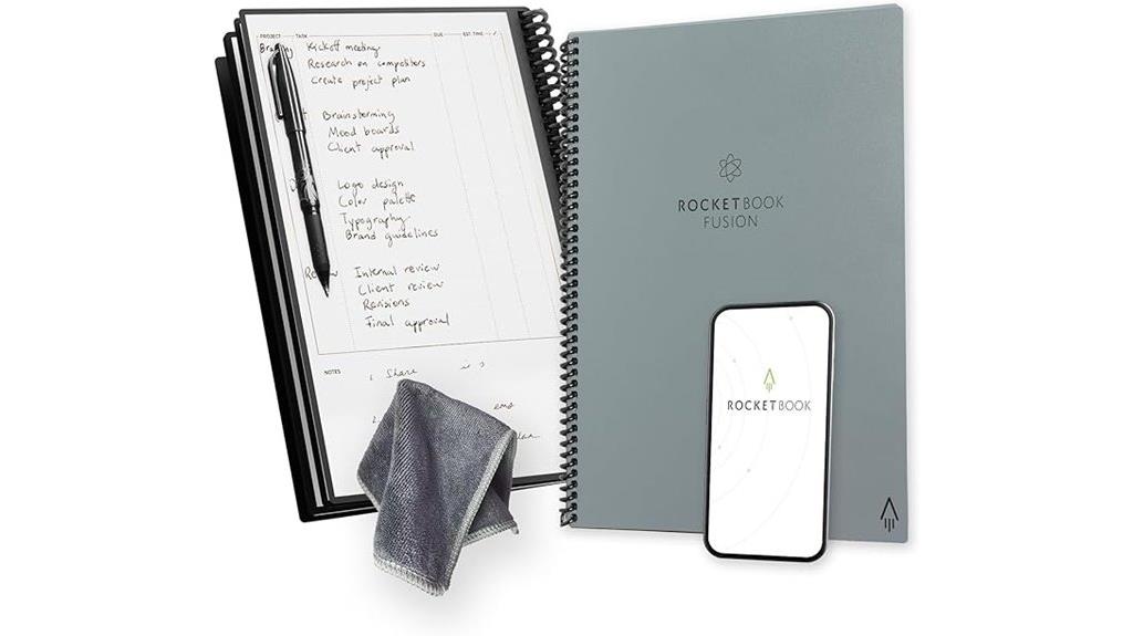 reusable gray rocketbook