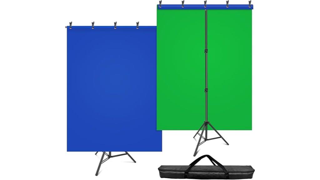 reversible green blue backdrop