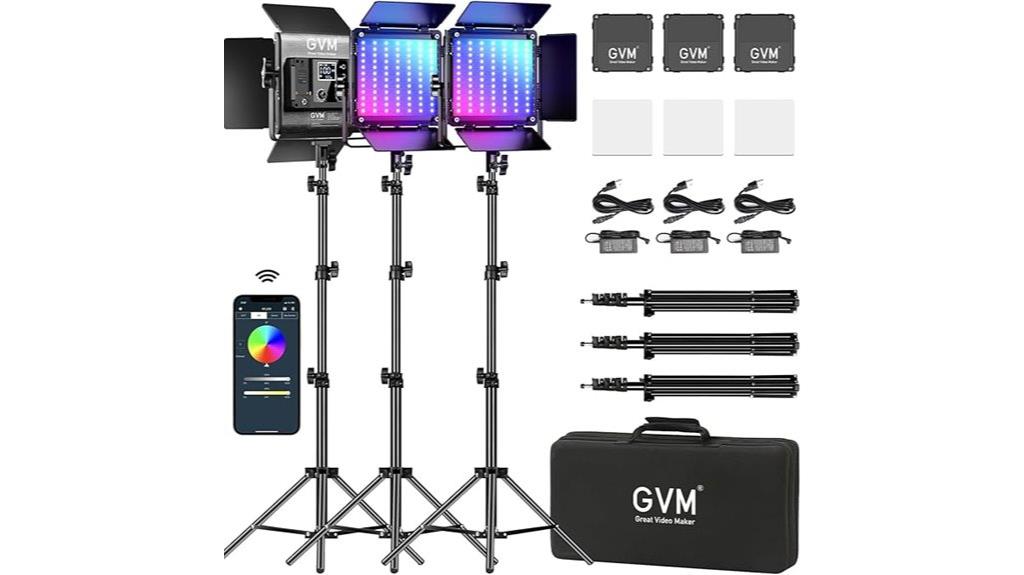 rgb led video lights