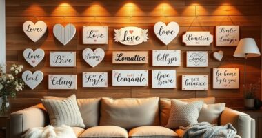 romantic home decor signs