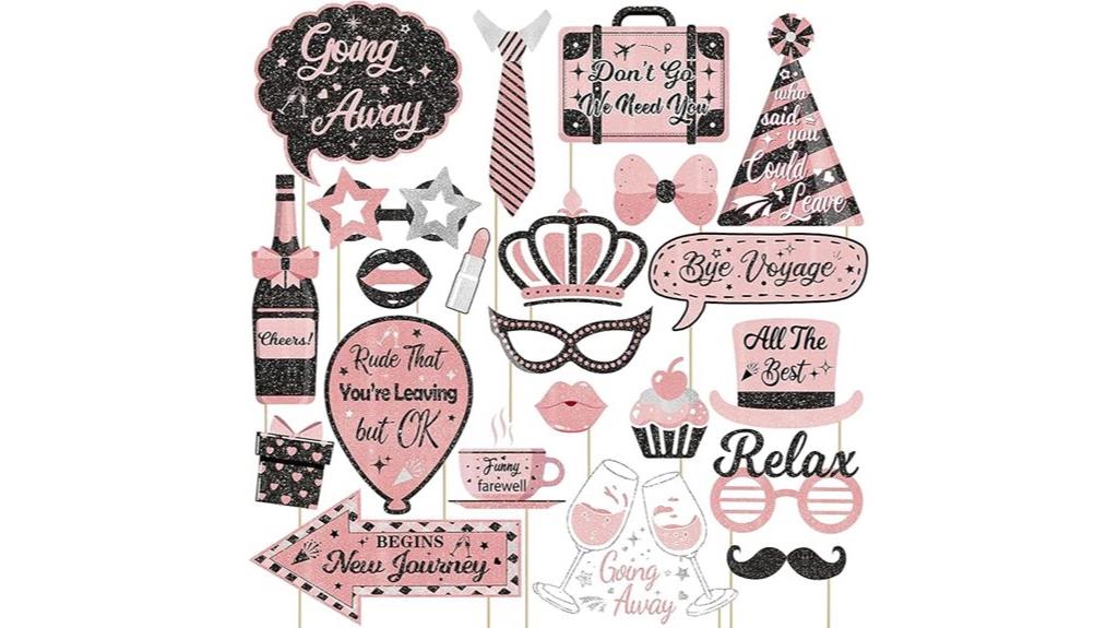 rose gold photo props