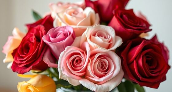 roses colors symbolize love