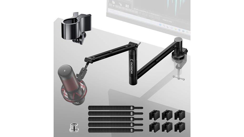 rotatable boom arm stand