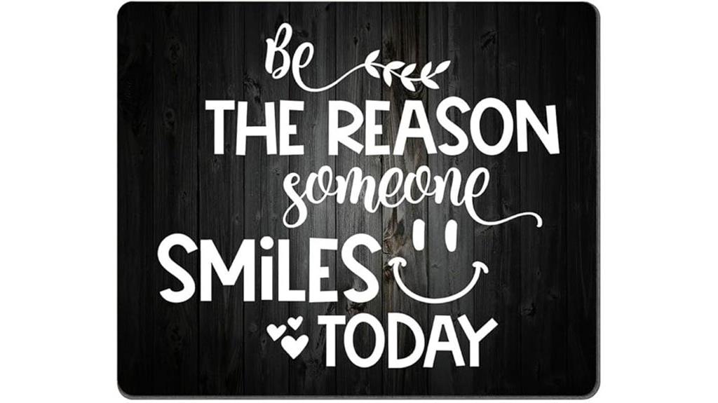 rustic black wood mousepad