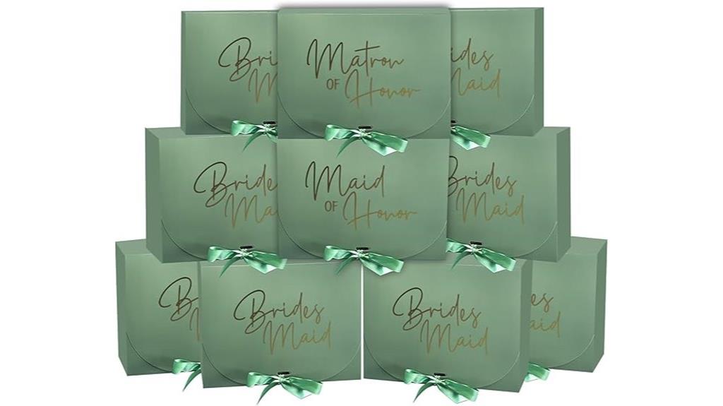 sage green bridesmaid gift