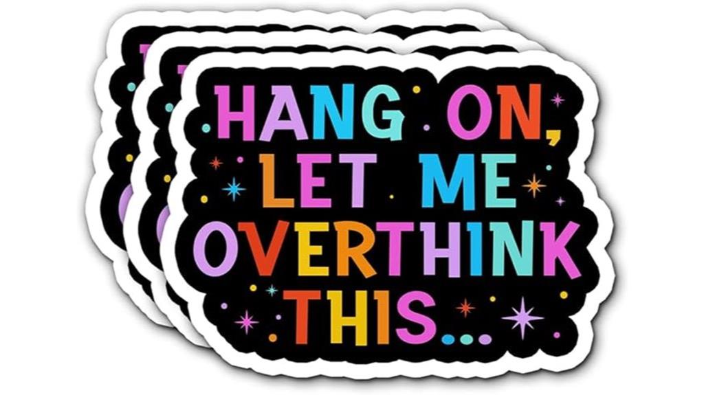 sarcastic overthinking sticker pack