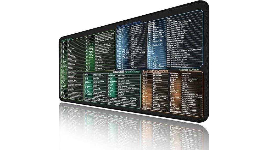 secret software shortcut mousepad