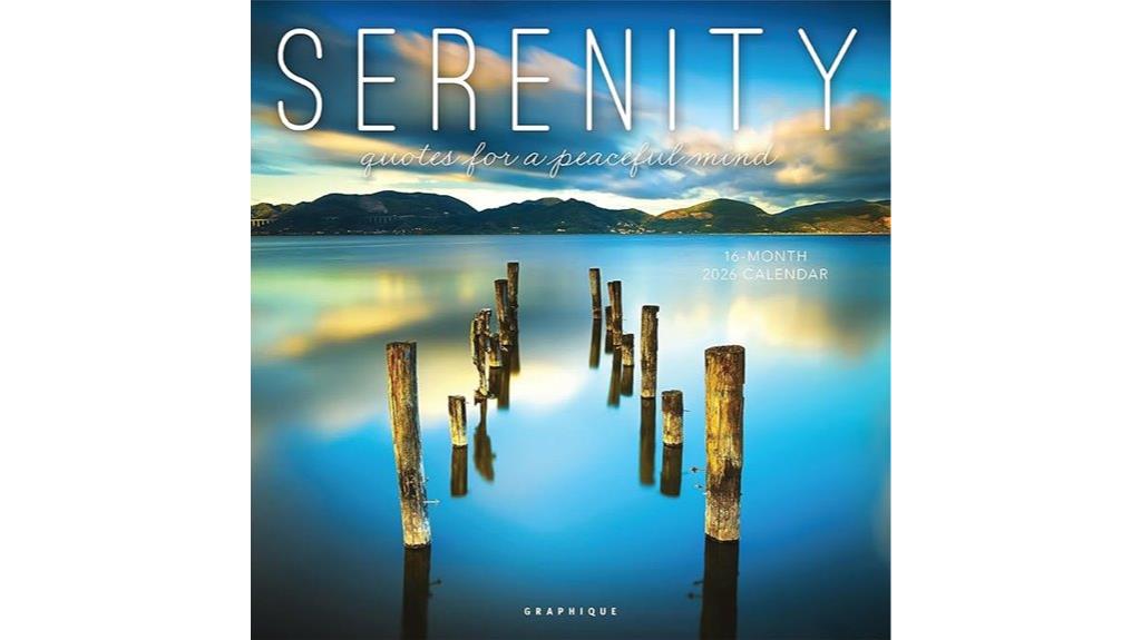 serenity wall calendar 2026