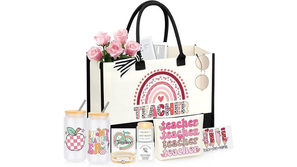 set of five teacher gifts
