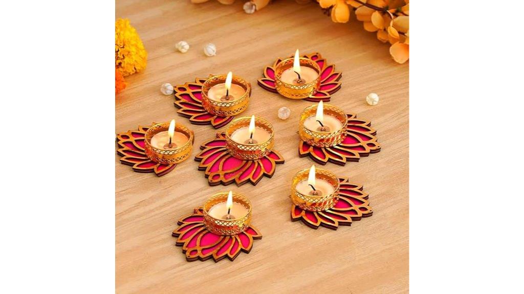 set of seven tealight holders