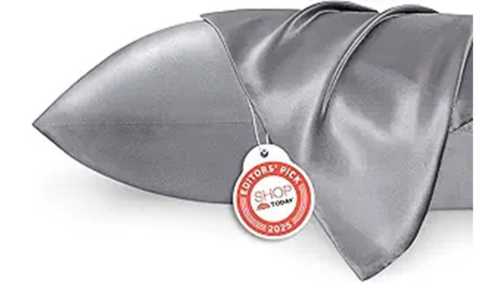 set of two satin pillowcases