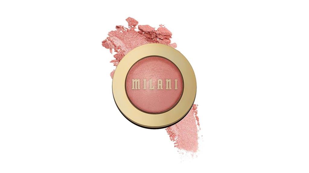 shimmery baked blush