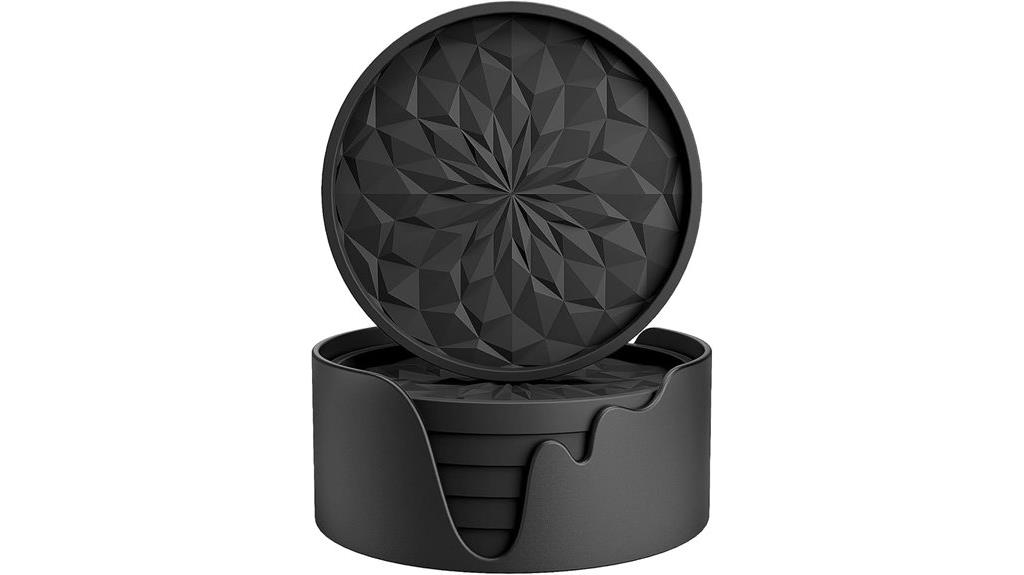 silicone coasters with holder