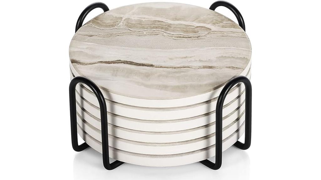 six drink coasters set