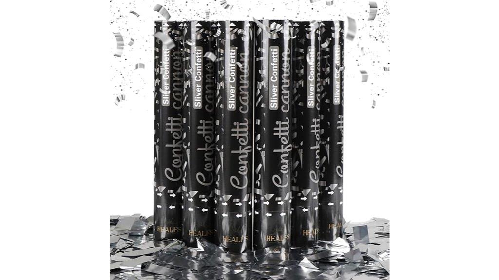 six pack confetti poppers