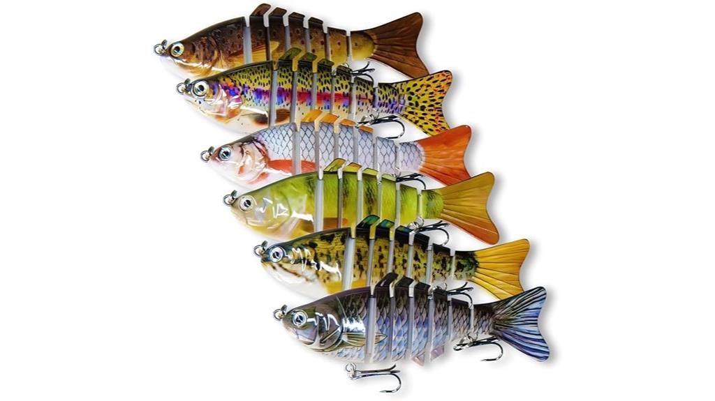 six piece lure set