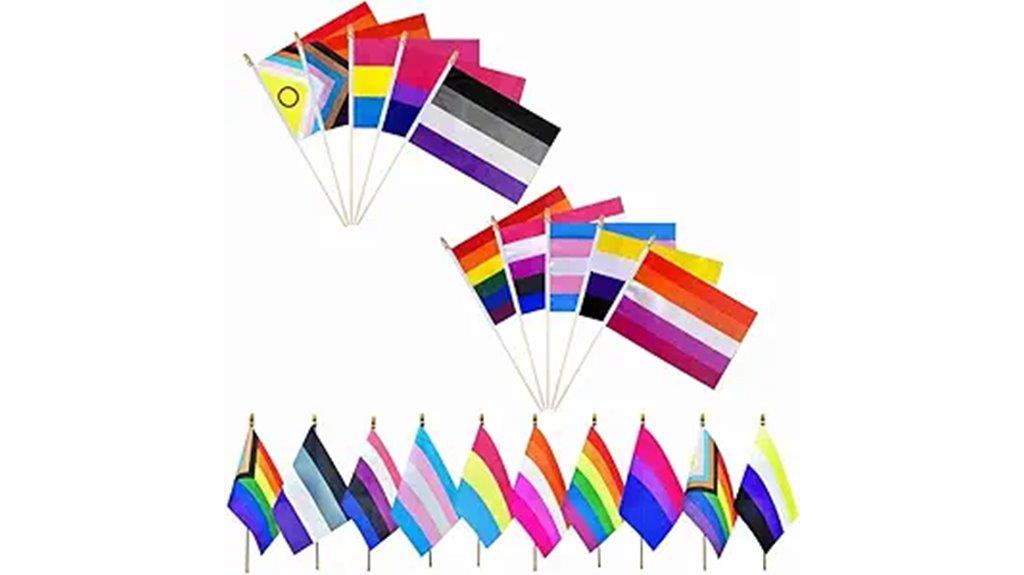 small rainbow flag pack