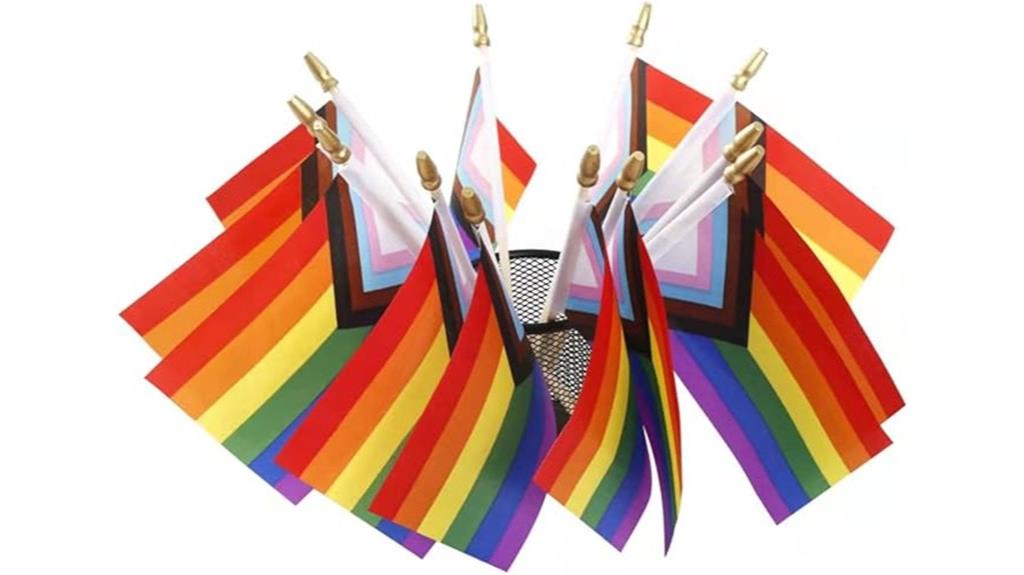 small rainbow pride flags